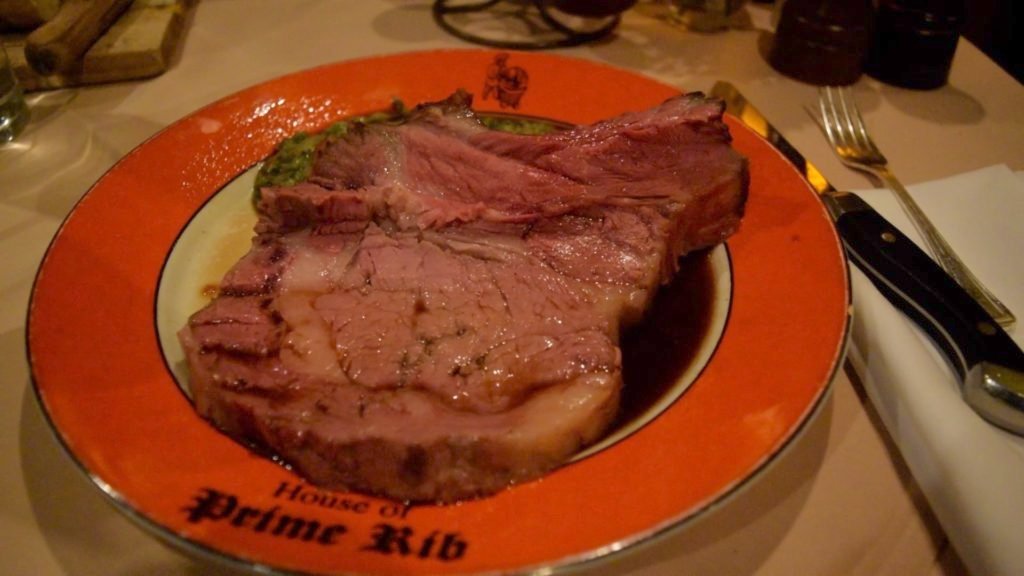 House of Prime Rib serves up steak in an English style - the BEST steak in San Francisco!
