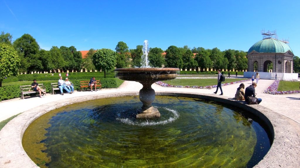 hofgarten in Munich, Germany is perfect for a beautiful stroll