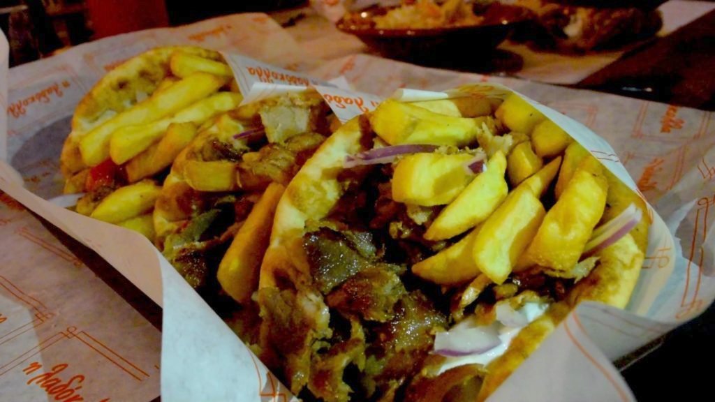 Ladakola is a local favorite in Kefalonia for souvlaki and ouzo