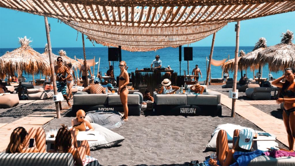 The beaches in Santorini can be crowded, unless you know where to go...