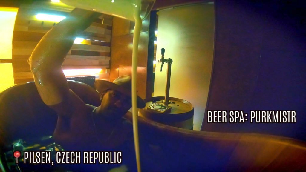 Bathe in beer while you drink beer! And I promise you'll still feel clean and refreshed afterwards