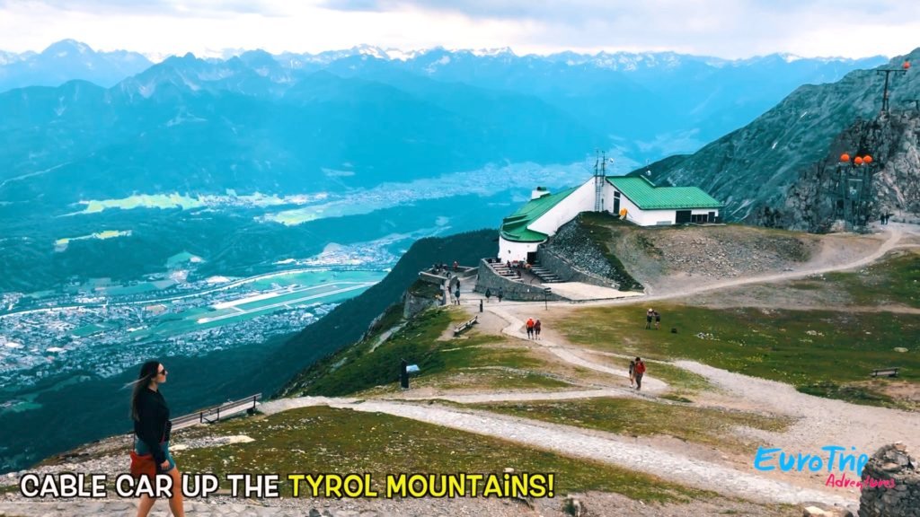 A beautiful view of Innsbruck from the Tyrol Mountains in Austria!