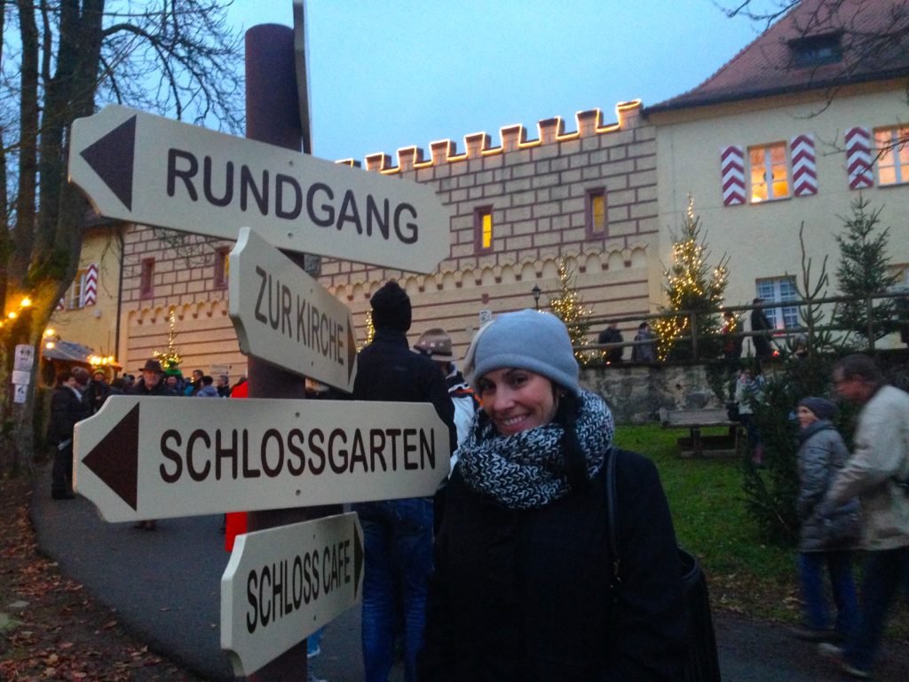 Drink glühwein in the castle courtyard at the Christmas market!