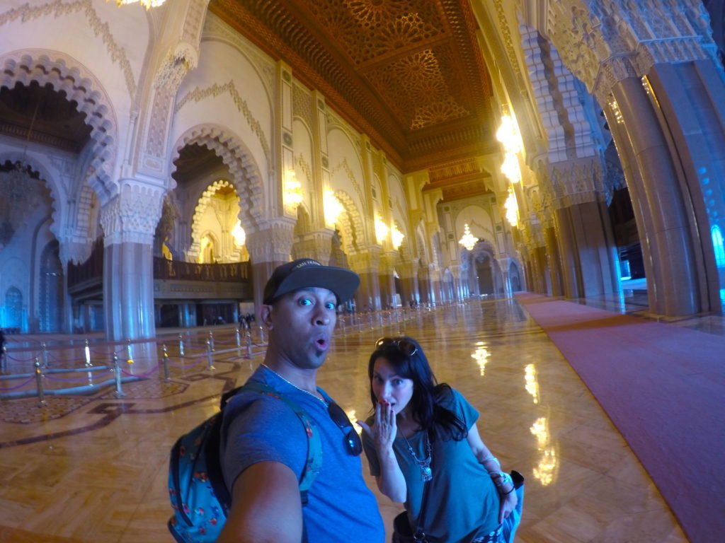 The prayer hall inside Hasasn II Mosque can hold 25,000 worshippers