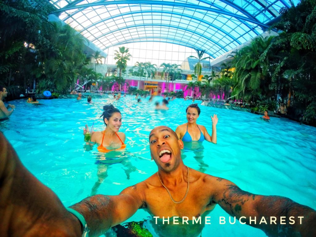 Therme Bucharest has multiple pools, saunas, water slides, and relaxation areas!