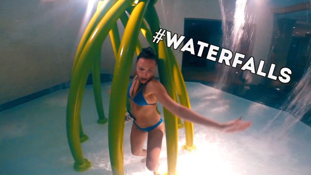 If you're tired of relaxing, explore the fountains, waterfalls, and slides throughout Therme Bucharest