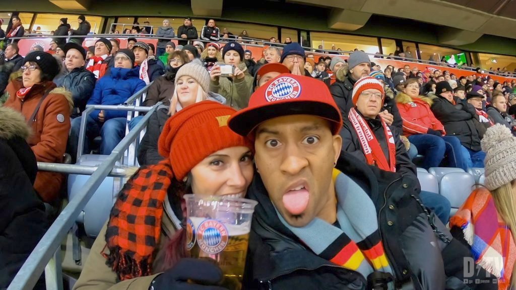 Unlike the British, the Germans know how to behave when they drink beer! So you'll see beer served at most FC Bayern Munich games