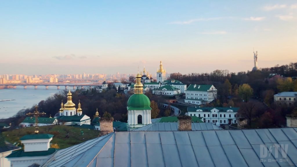 Kiev, Ukraine is a beautiful city with incredible architecture and views. The Motherland statue is just one of many Kiev attractions!
