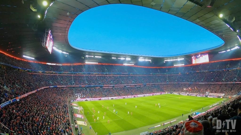The Allianz arena is a beautiful stadium in Munich, Germany. If you go to an FC Bayern Muenchen game, you should definitely see them at Allainz!