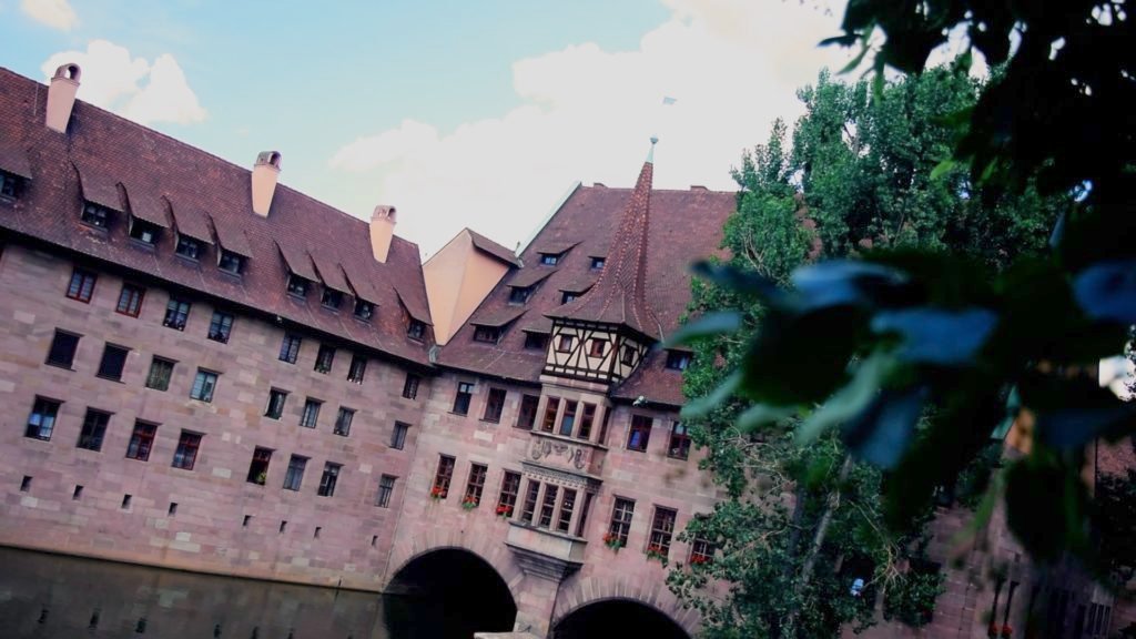 One of the most photographed places in Nuremberg is this archway over the water