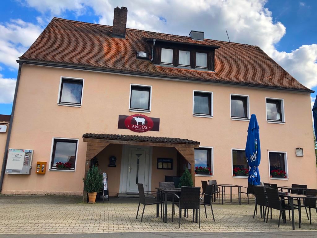 Entrance to Angus Steakhouse in Vilseck Germany
