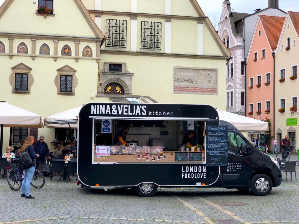 Nina and Velja's food truck in the city market
