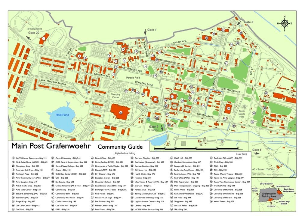 Main Post Grafenwoehr Community guide map