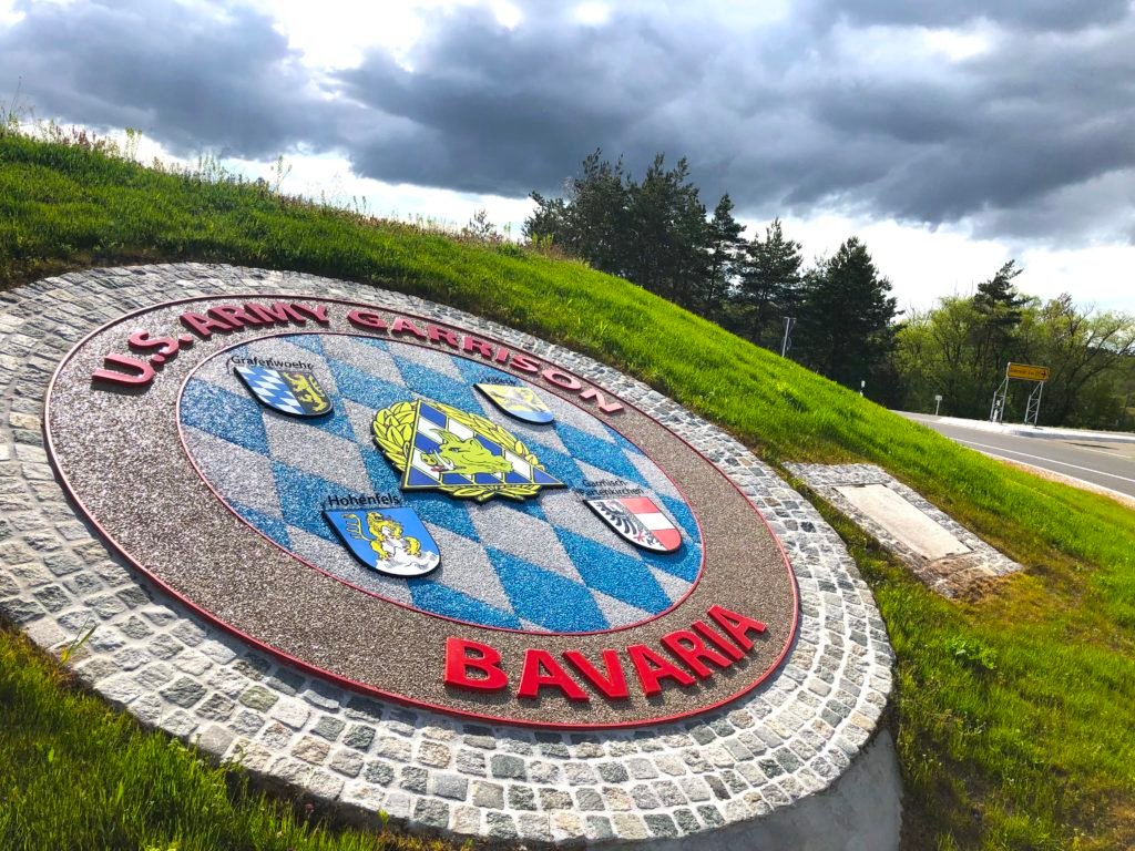US Army Garrison Bavaria shield with all US bases