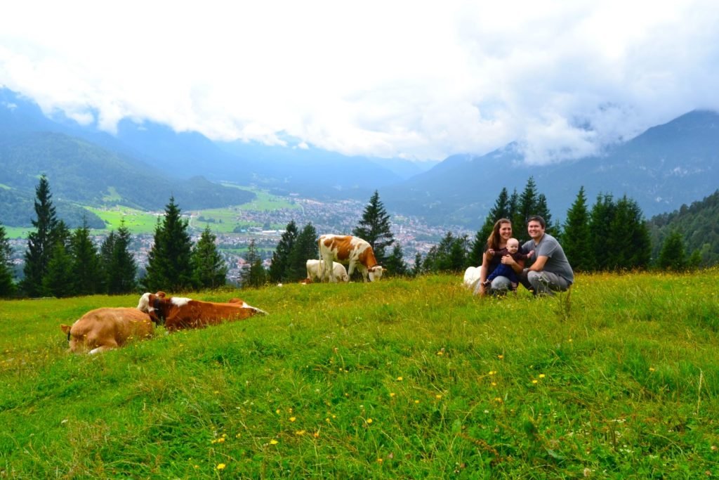 Hiking in Garmisch Germany with kids