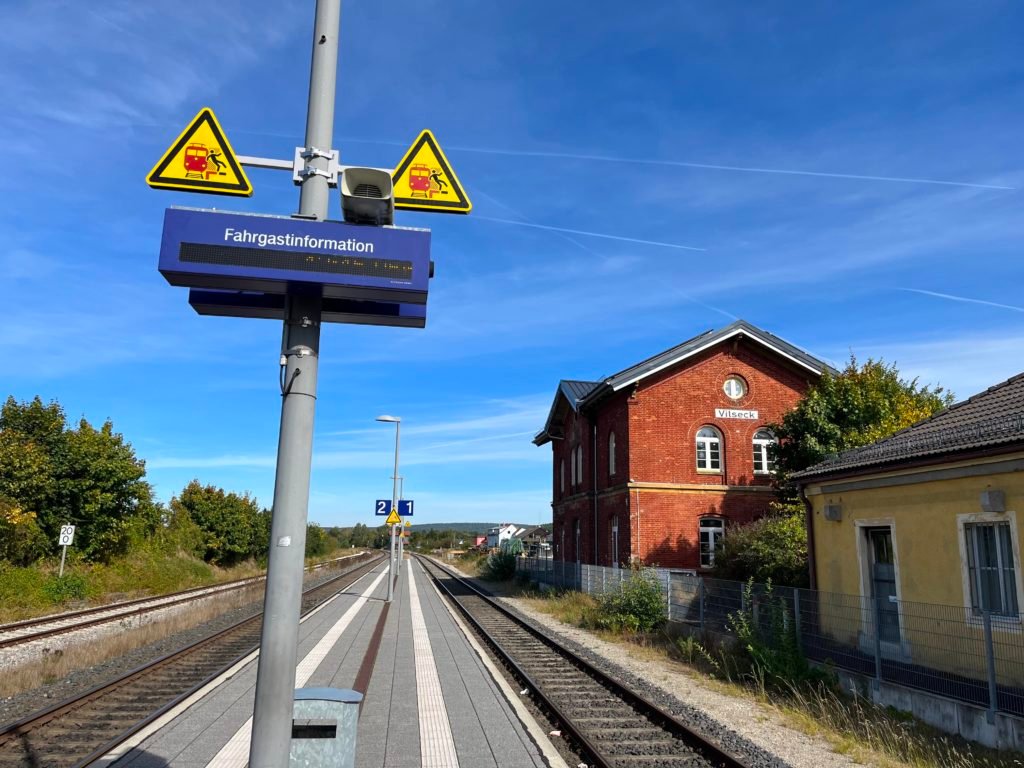 Train station outside of Vilseck army base 