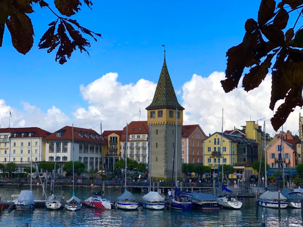 Lindau harbor and the Mangturm tower
